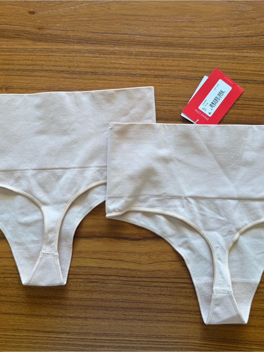 SPANX Set of 2 NWT Everyday Shaping Thong Panties Soft Nude Size Small
